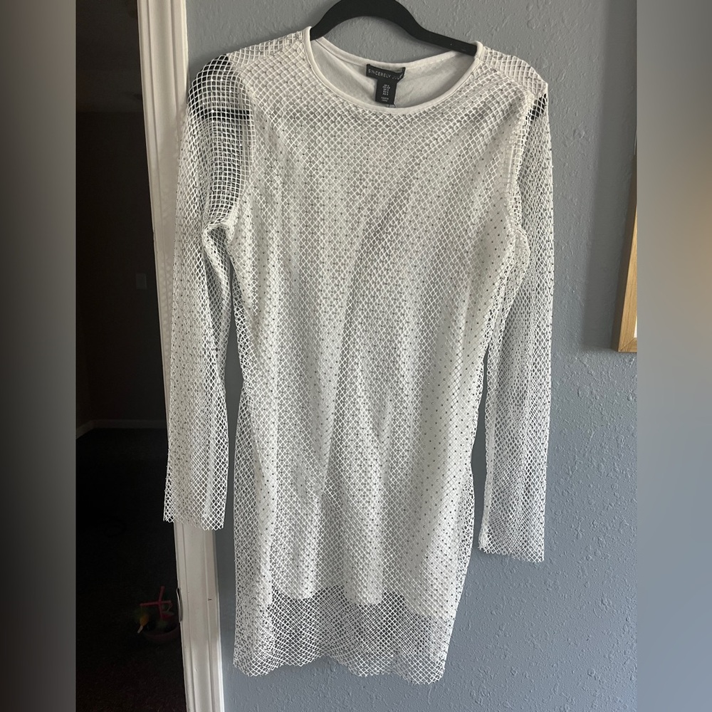 Sincerely Jules White Long Sleeve Bodycon Dress